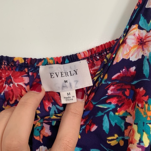 flower print romper - Picture 4 of 4